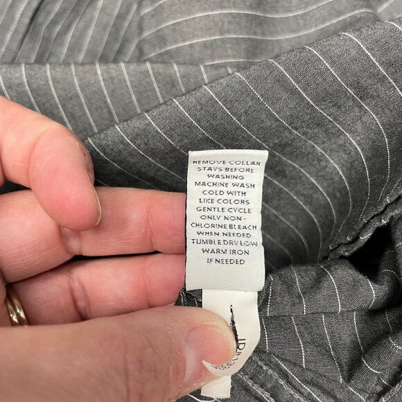 Men's EXPRESS Modern Fit Button-down‎ Long Sleeve Dress Shirt- Size Large - Picture 8 of 12